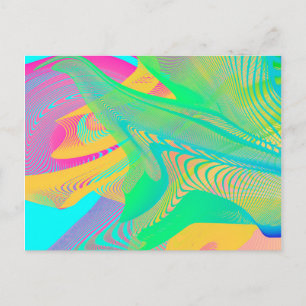 COLORS FLUO - Fractal Art - Postcard