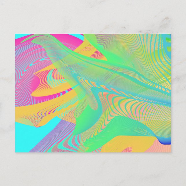 COLORS FLUO - Fractal Art - Postcard (Front)