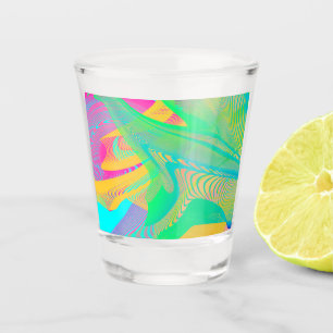 COLORS FLUO - Fractal Art - Shot Glass