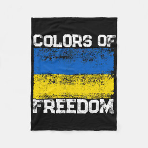 Colors Of Freedom Ukraine Flag 1 Fleece Blanket