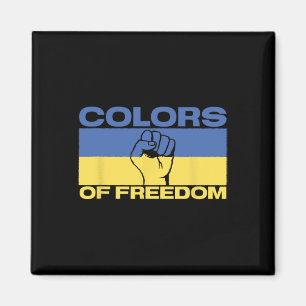 Colors Of Freedom Ukraine Flag Magnet