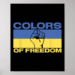Colors Of Freedom Ukraine Flag  Poster