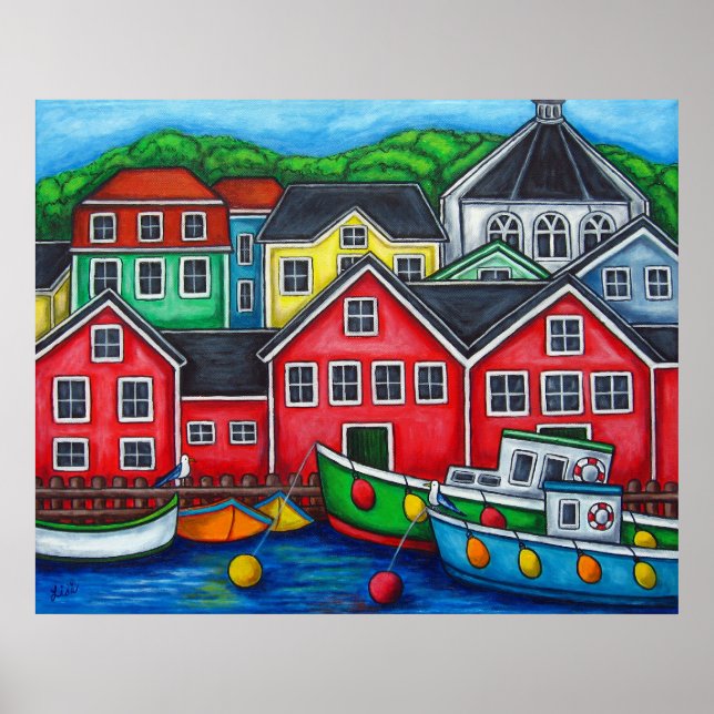 Colors of Lunenburg Print by Lisa Lorenz (Front)