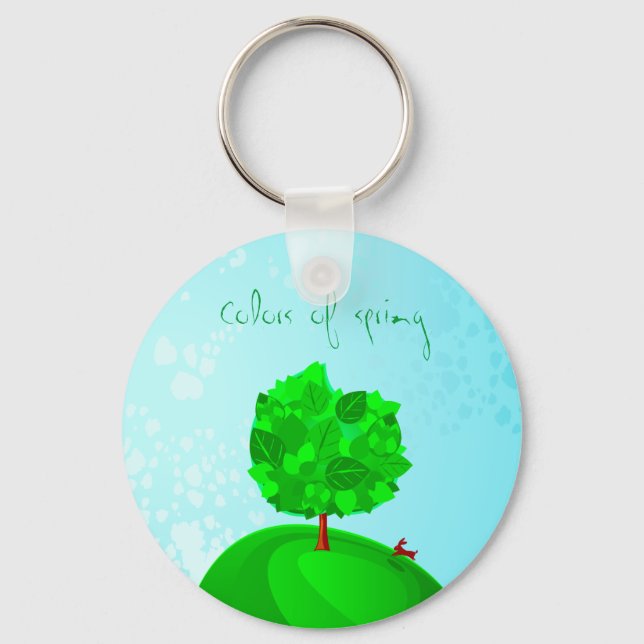 Colors of spring, keychain (Front)