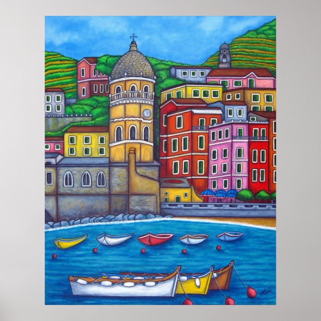 Colors of Vernazza by Lisa Lorenz Poster (Front)