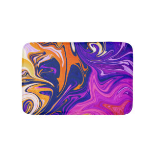 Colors Storm Best abstract colorful painting Bath Mat
