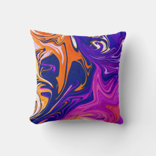 Colors Storm Best abstract colorful painting Cushion