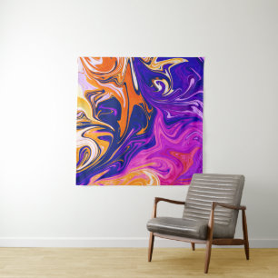 Colors Storm   Best abstract colorful painting Tapestry