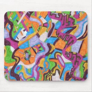 "Colorscape" Abstract Art Mouse Pad
