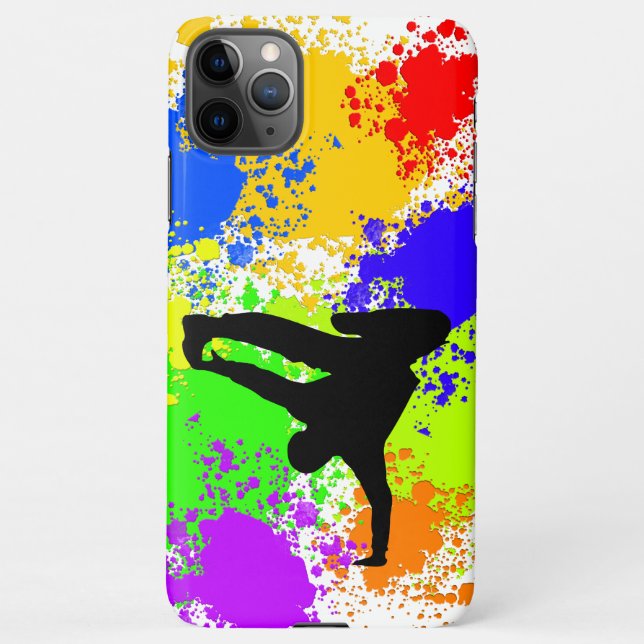 Colorsplash breakdancer  iPhone case (Back)