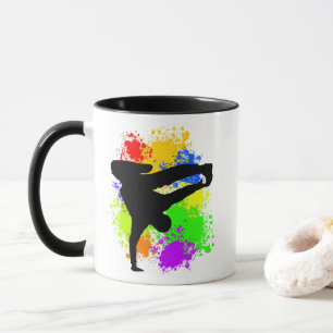 Colorsplash breakdancer  mug