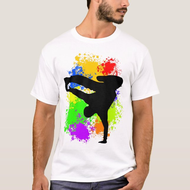 Colorsplash breakdancer T-Shirt (Front)