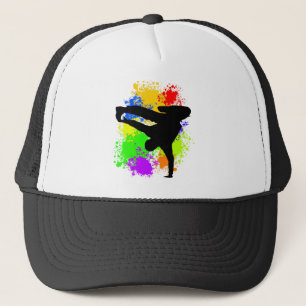 Colorsplash breakdancer trucker hat