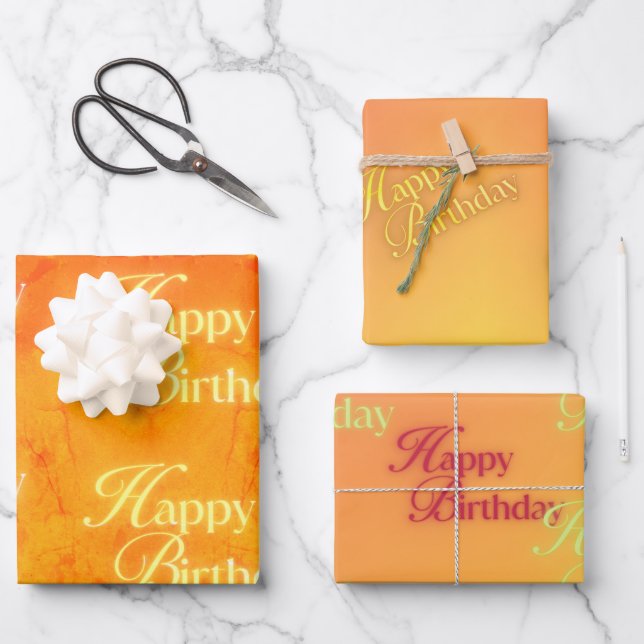 Colorstrolgy Leo Birthday Wrapping Paper Sheet (Front)