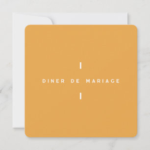 Colorus wedding dinner invitation