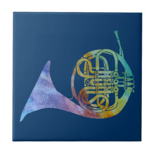 Colorwashed French Horn Tile