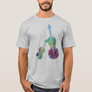 Colorwashed Violin and Cello T-Shirt