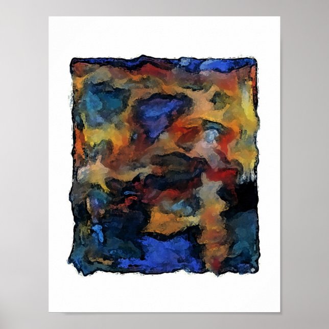 Colorz ~ Poster Abstract Modern Contemporary (Front)
