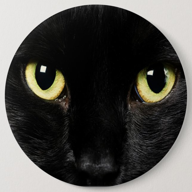 COLOSSAL Black Cat  Pinback Buttons Backpack Pins (Front)