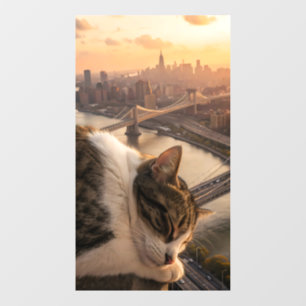colossal cat sleeps as an entire city 