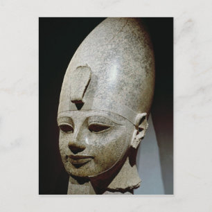 Colossal head of Amenhotep III, from al-Qurnah Postcard
