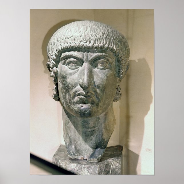 Colossal head of Emperor Constantine I Poster (Front)
