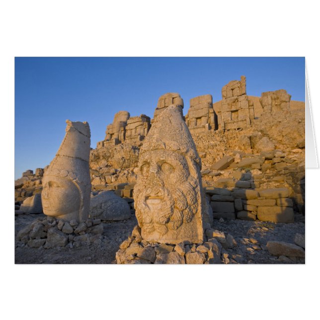 Colossal head statues of Gods guarding the (Front Horizontal)
