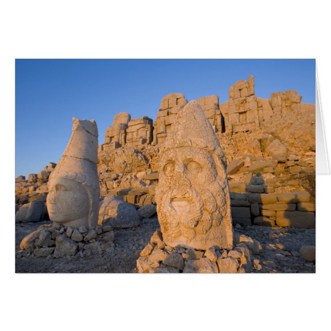 Colossal head statues of Gods guarding the (Front Horizontal)