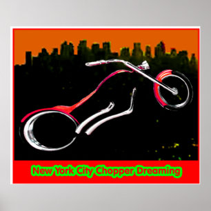 Colossal New York City Chopper jGibney 61.44" x 52 Poster
