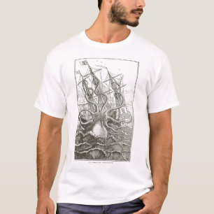 Colossal Octopus Kraken Attacking Ship Sea Monster T-Shirt