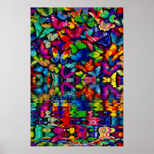 COLOSSAL POSTER PRINT - WATER BUTTERFLIES - ART