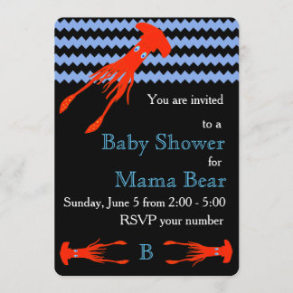 Colossal Squid Baby Shower Invitation