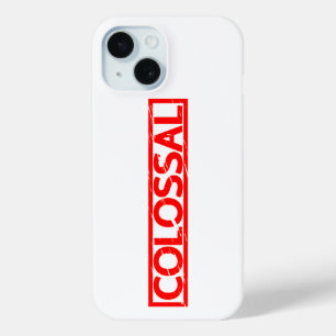 Colossal Stamp iPhone 15 Case