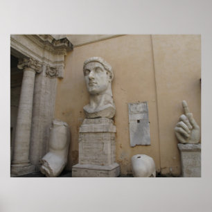 Colossal statue of Constantine, Rome, 315-220 Poster