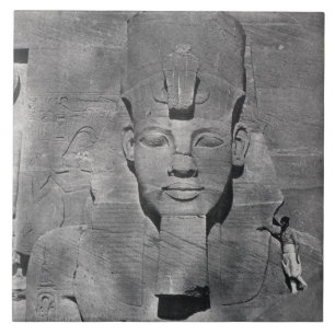 Colossal statue of Ramesses II at Abu Simbel, 1850 Ceramic Tile