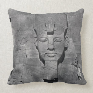 Colossal statue of Ramesses II at Abu Simbel, 1850 Cushion