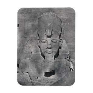 Colossal statue of Ramesses II at Abu Simbel, 1850 Magnet