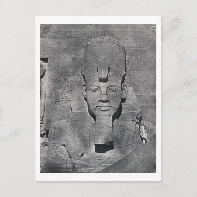 Colossal statue of Ramesses II at Abu Simbel, 1850 Postcard (Front)