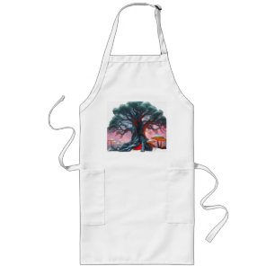 Colossal Tree with Glowing Mushrooms Long Apron