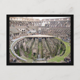 colosseo circle postcard