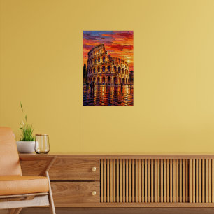 Colosseum After the Rain Poster