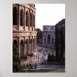 Colosseum Ancient Rome pose Poster