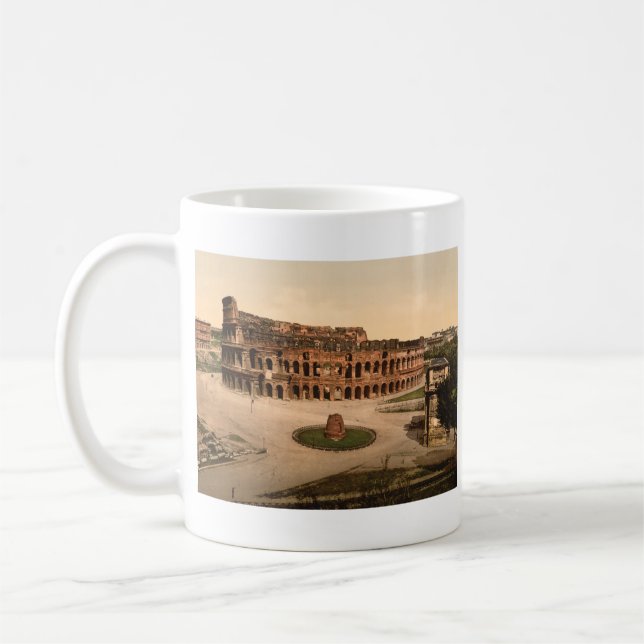Colosseum and Meta Sudans, Rome, Italy Coffee Mug (Left)