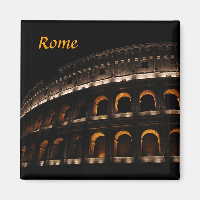 Colosseum at night magnet (Front)
