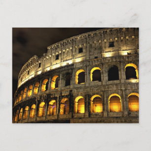 Colosseum at night Postcard