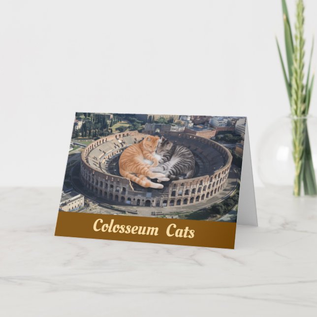 Colosseum Cats Card (Front)