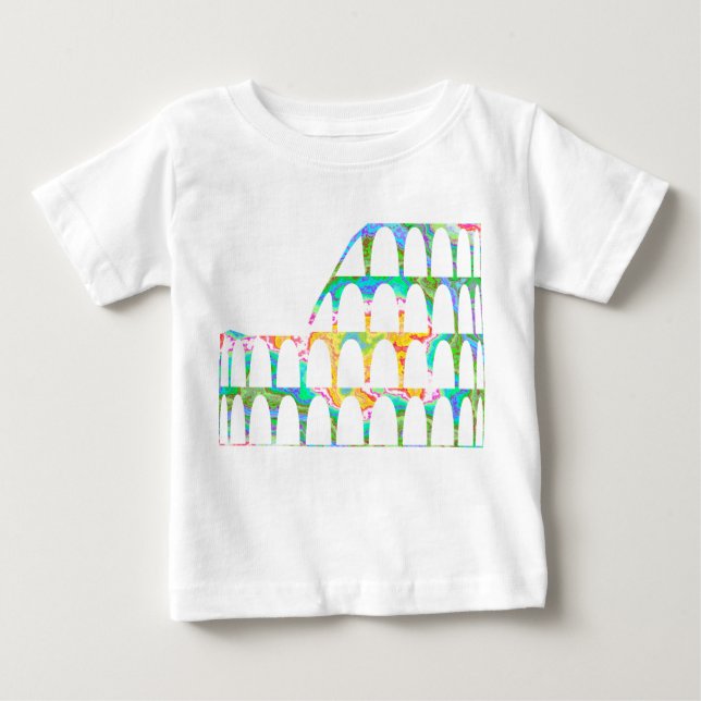 Colosseum - Colour Texture Baby T-Shirt (Front)