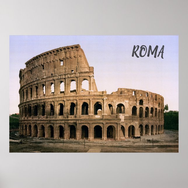 Colosseum in Rome (c. 1900) Poster (Front)