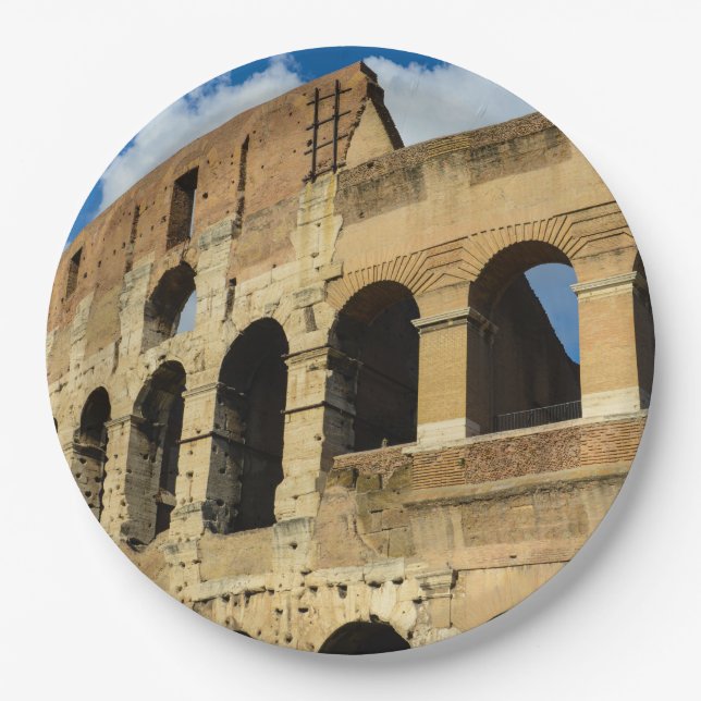 Colosseum in Rome, Italy Paper Plate (Front)