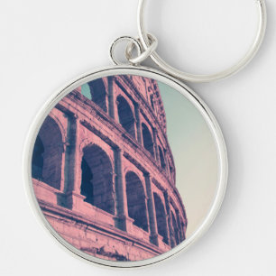 Colosseum in Rome. Monumental 3-tiered Roman Key Ring